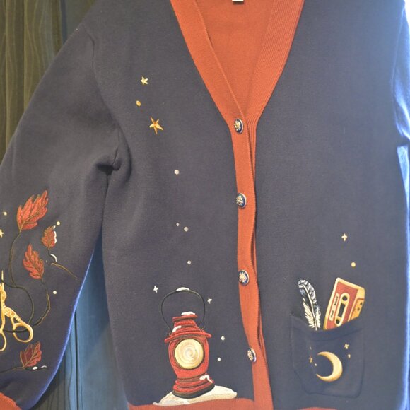 Knock Thrice Big Brother Embroidered Cardigan - Picture 3 of 4